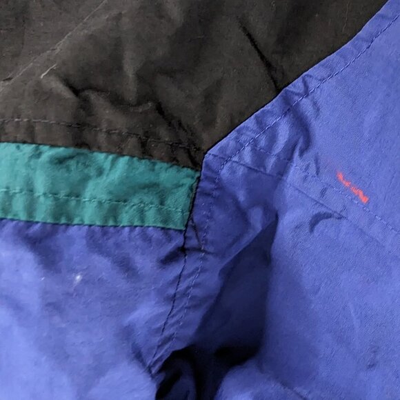 VTG L.L. Bean Pullover Blue Purple Black Anorak Unisex Jacket Outdoor Gorp - Picture 9 of 10